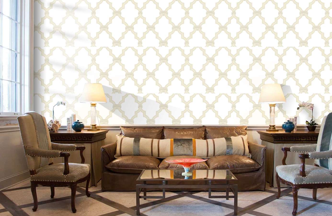 Обои CCE130134 фото в интерьере кабинета