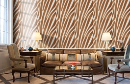 Обои Damara 11-Copper фото в интерьере кабинета превью