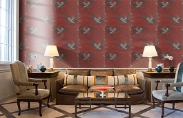 Обои Garnet 116 фото в интерьере кабинета превью