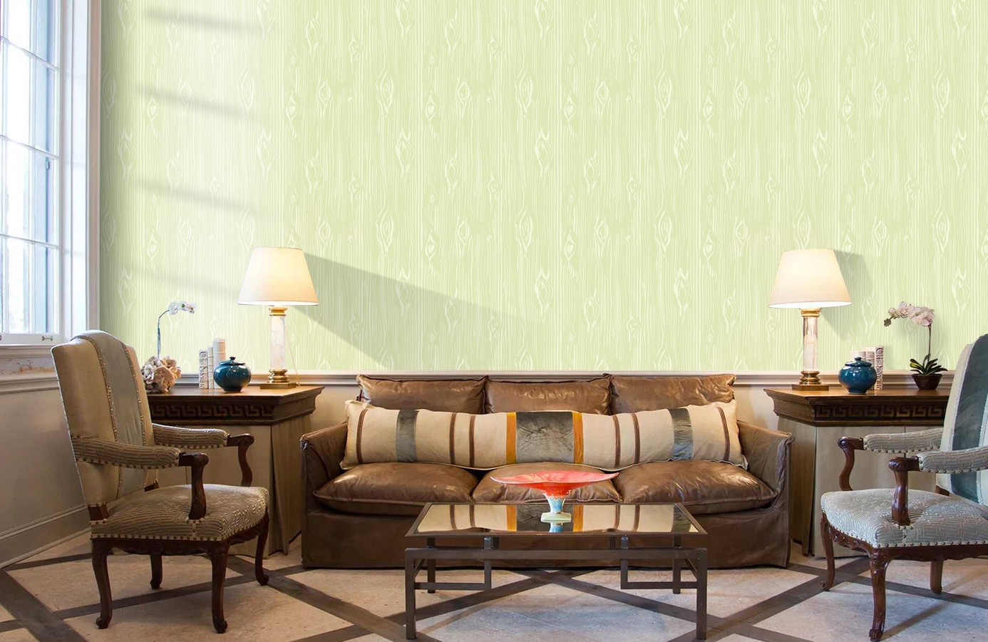 Обои TOT47212 фото в интерьере кабинета