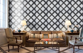 Обои W0001-03 фото в интерьере кабинета превью