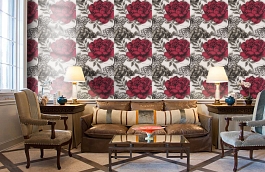 Обои W0034-04 фото в интерьере кабинета превью