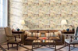 Обои HT17131 фото в интерьере кабинета превью