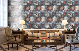 Обои WU17629 фото в интерьере кабинета превью