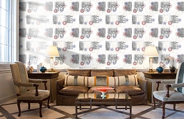 Обои WU17637 фото в интерьере кабинета превью