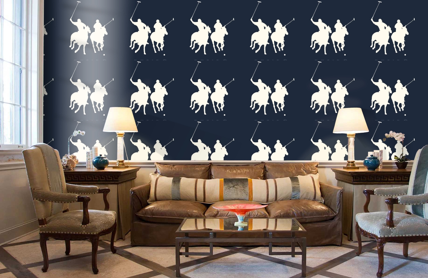 Обои 115628 фото в интерьере кабинета