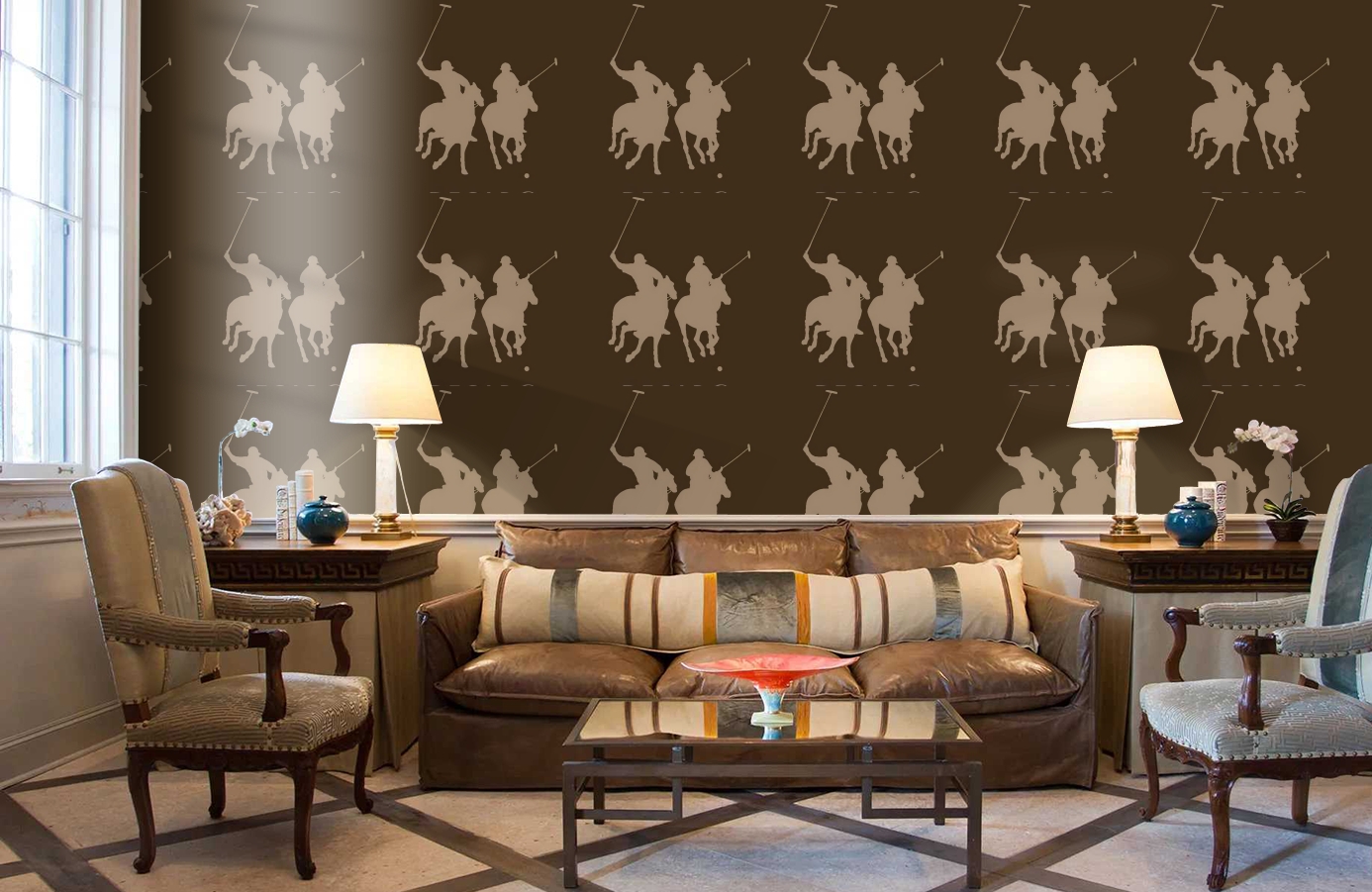 Обои 115630 фото в интерьере кабинета