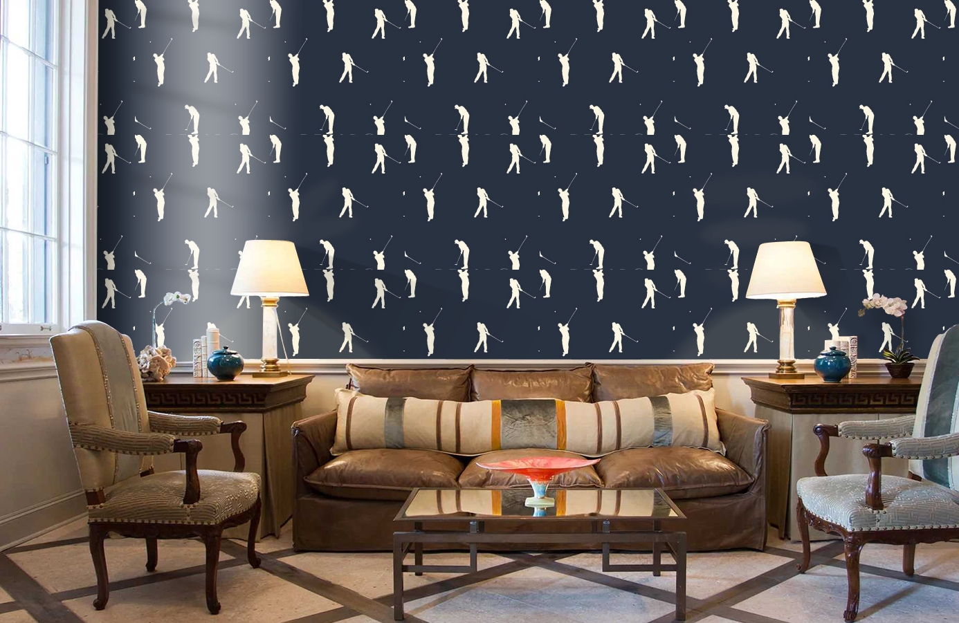 Обои 115642 фото в интерьере кабинета