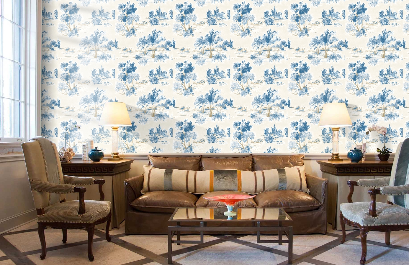 Обои 2665-22052 фото в интерьере кабинета