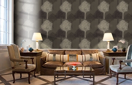 Обои 110099 фото в интерьере кабинета превью