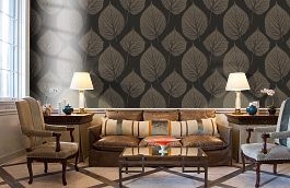 Обои 110372 фото в интерьере кабинета превью