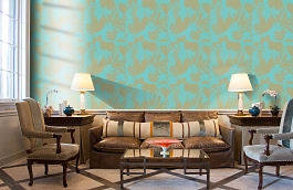 Обои 111049 фото в интерьере кабинета превью