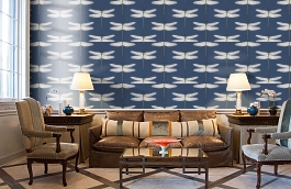 Обои 111243 фото в интерьере кабинета превью