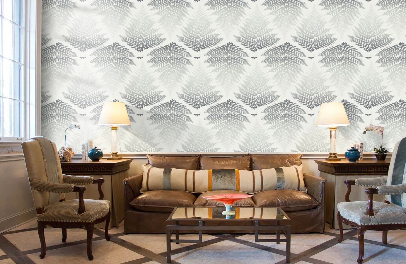 Обои 111380 фото в интерьере кабинета