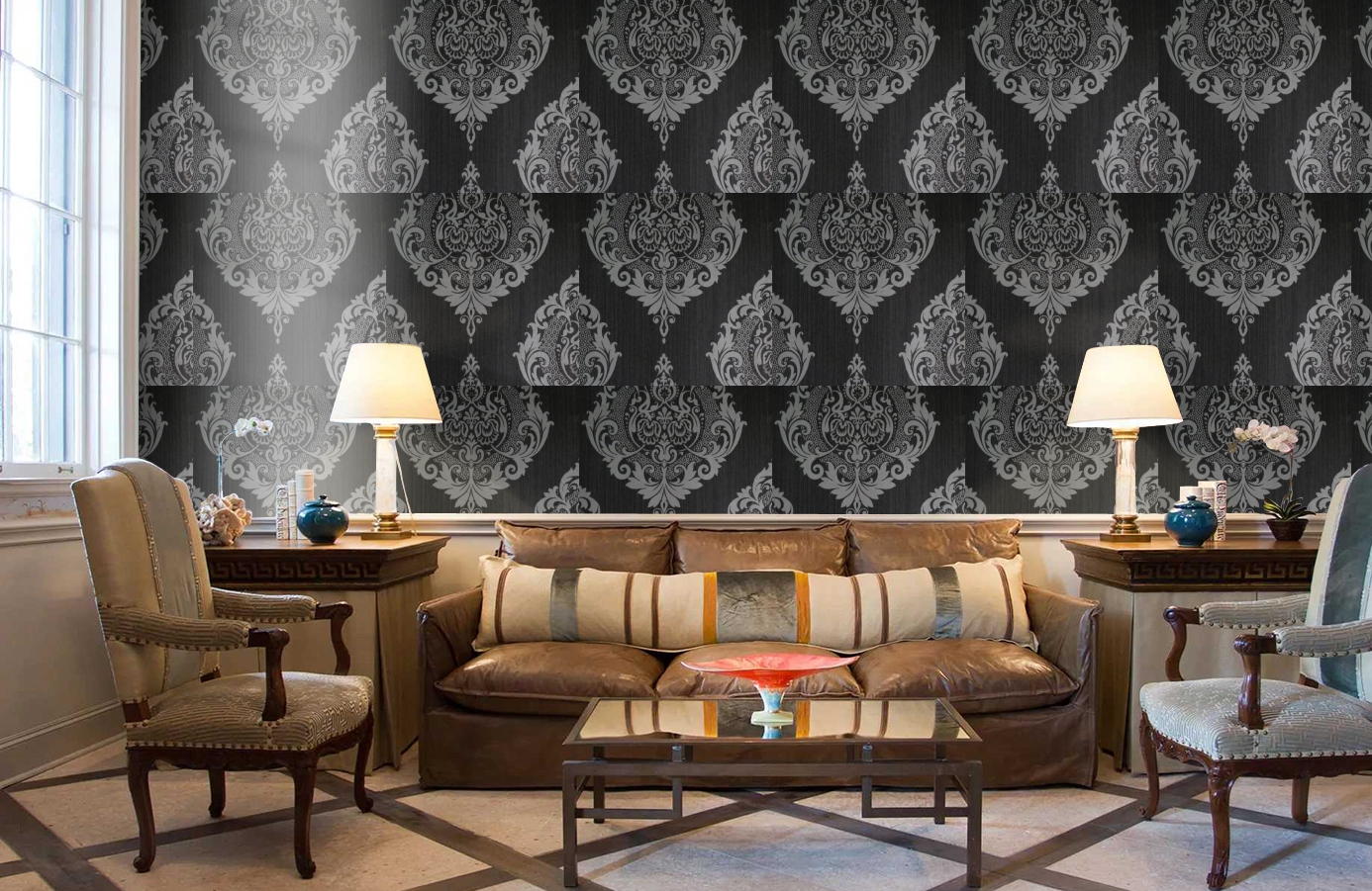 Обои 5107 фото в интерьере кабинета