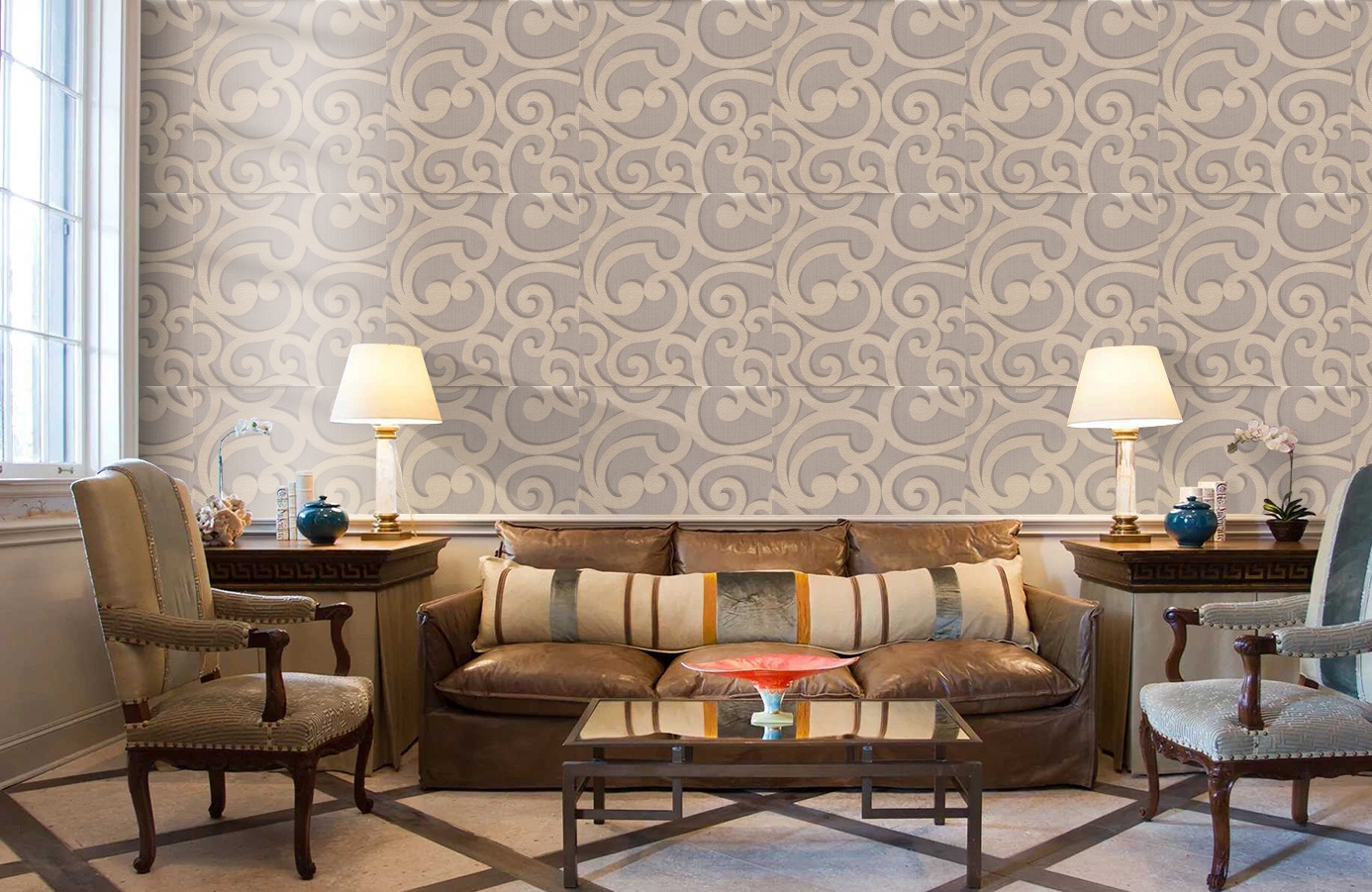 Обои 5114 фото в интерьере кабинета