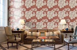 Обои 6460-10 фото в интерьере кабинета превью