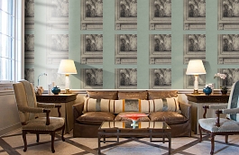 Обои Printroom-Powderblue-Wpcw фото в интерьере кабинета превью