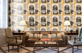 Обои Tradecards-Yellow-Wpcw378 фото в интерьере кабинета превью