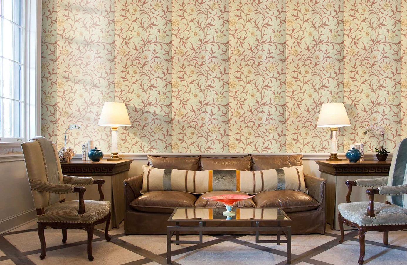 Обои 210364 фото в интерьере кабинета