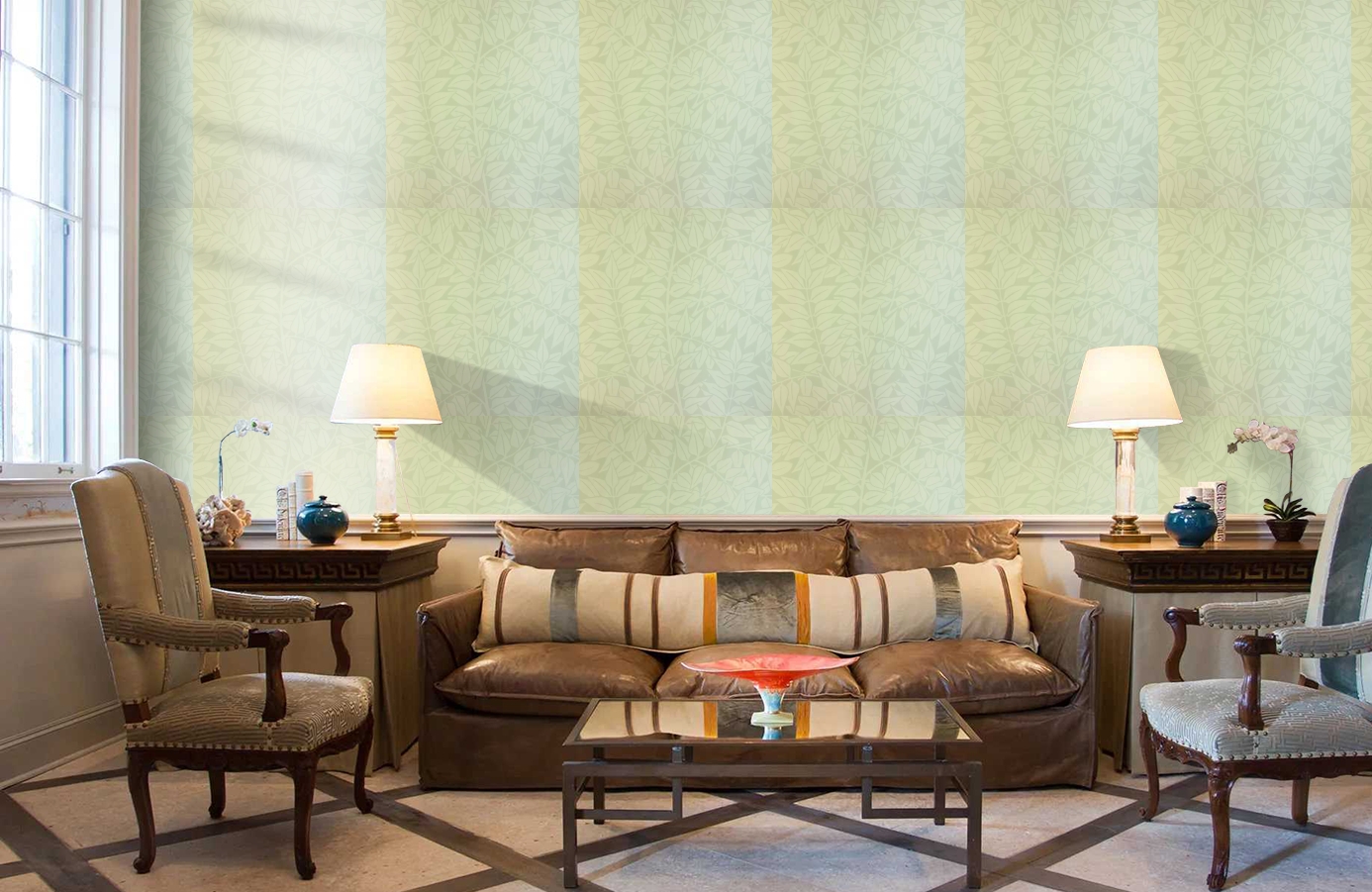 Обои 210375 фото в интерьере кабинета