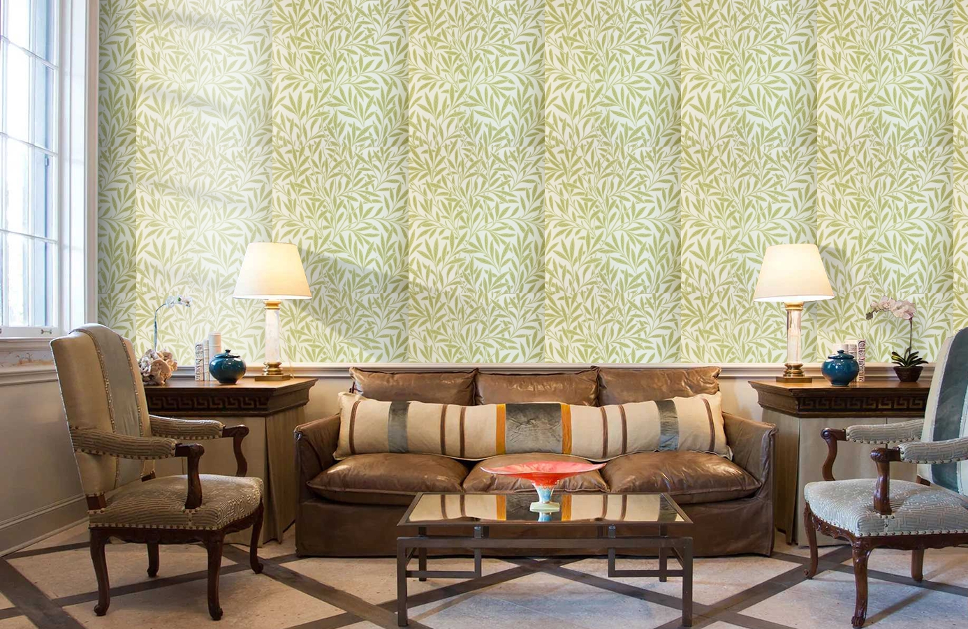 Обои 210383 фото в интерьере кабинета