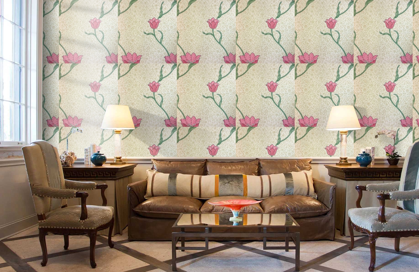 Обои 210391 фото в интерьере кабинета