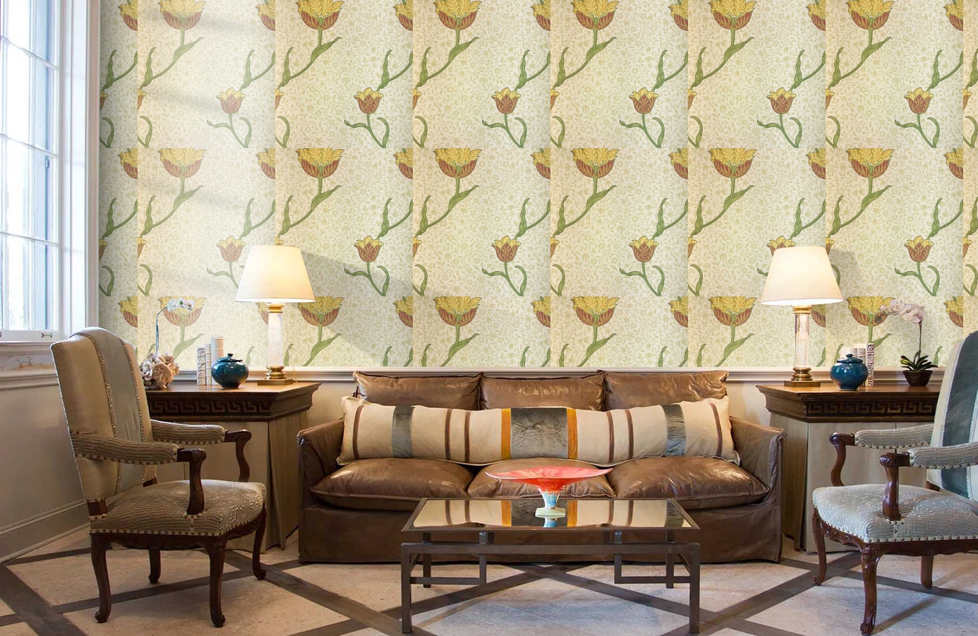 Обои 210392 фото в интерьере кабинета