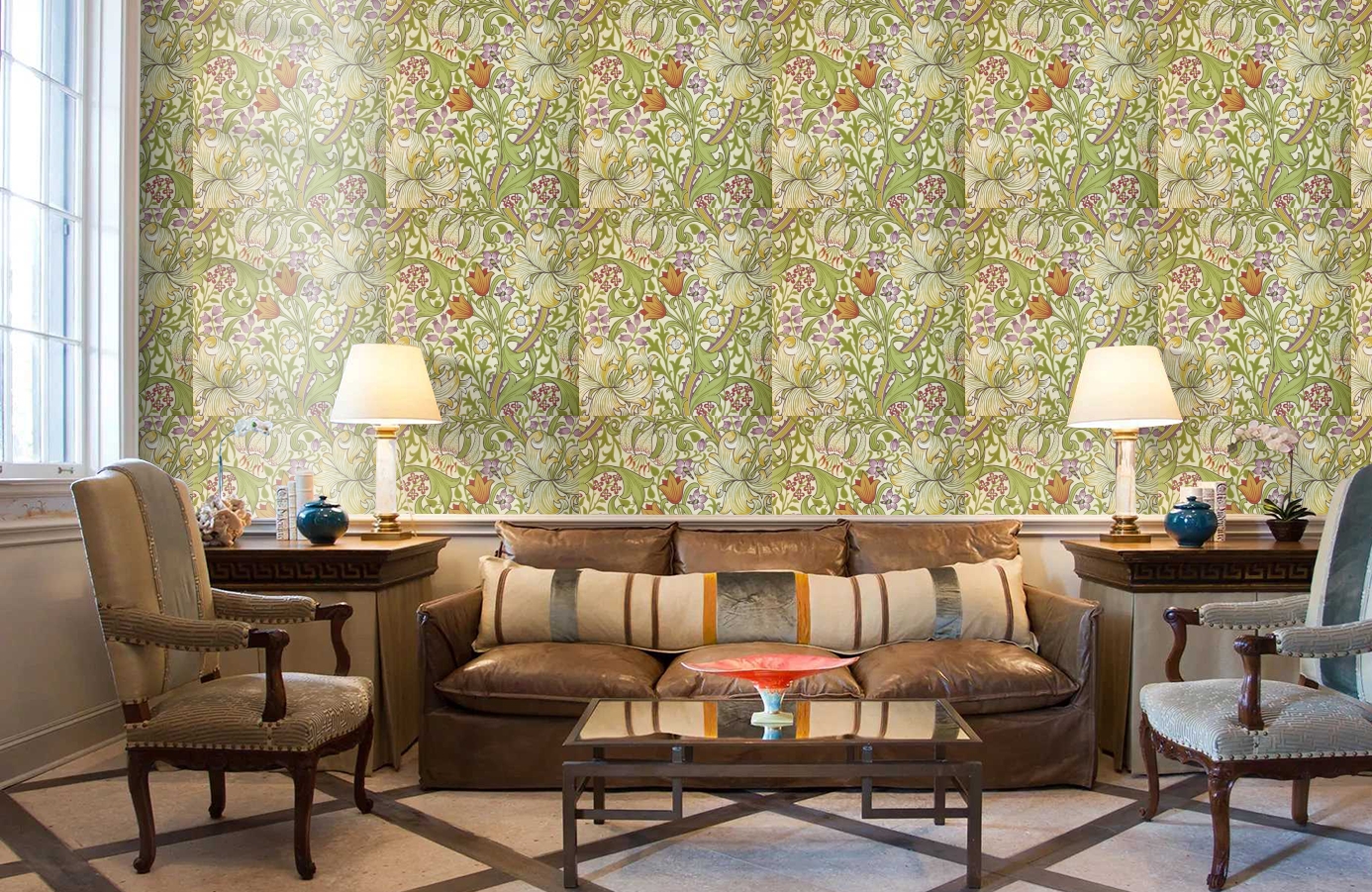 Обои 210399 фото в интерьере кабинета