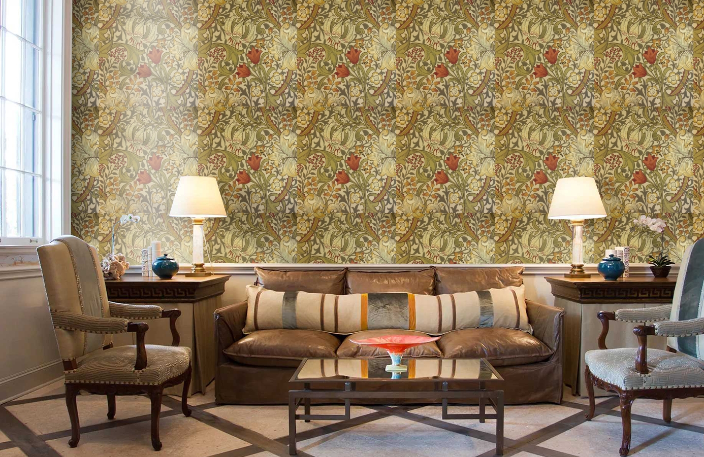 Обои 210400 фото в интерьере кабинета