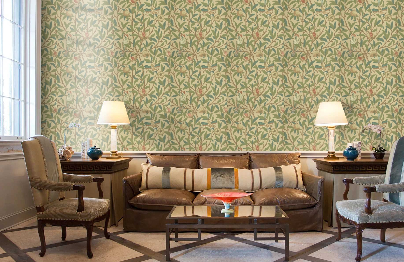 Обои 212539 фото в интерьере кабинета