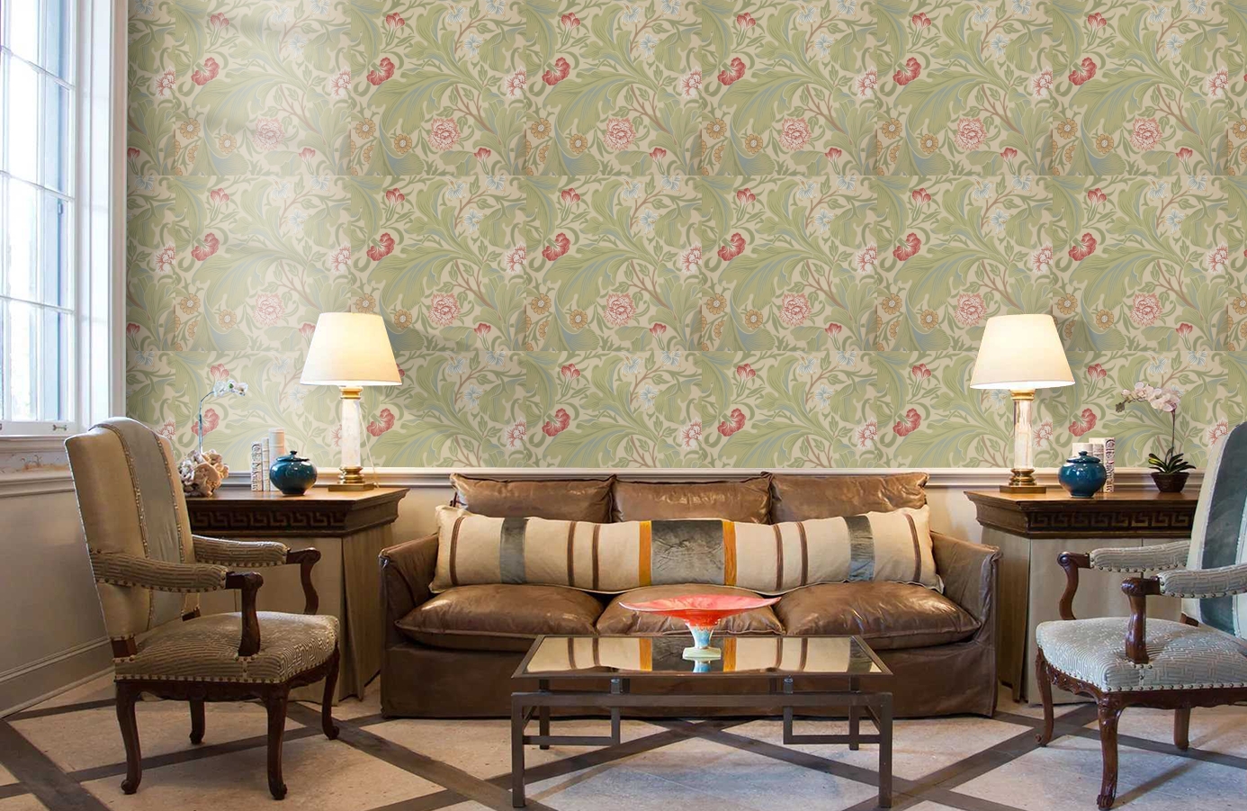 Обои 212543 фото в интерьере кабинета