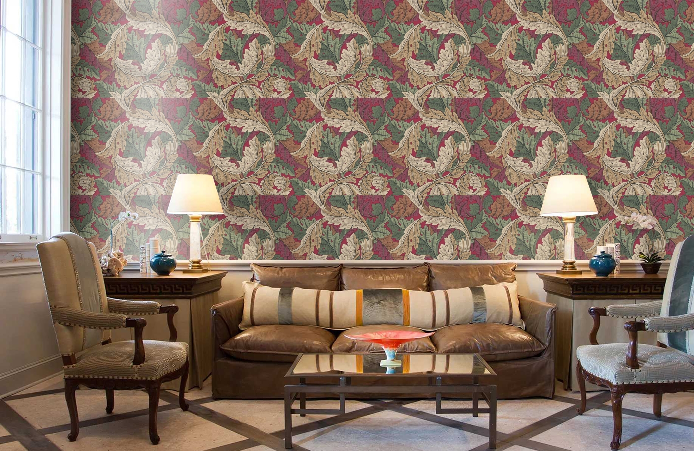 Обои 216439 фото в интерьере кабинета