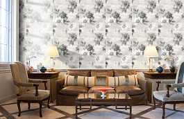 Обои NH51300 фото в интерьере кабинета превью