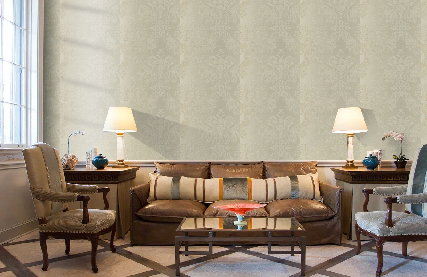 Обои HMY57581 фото в интерьере кабинета