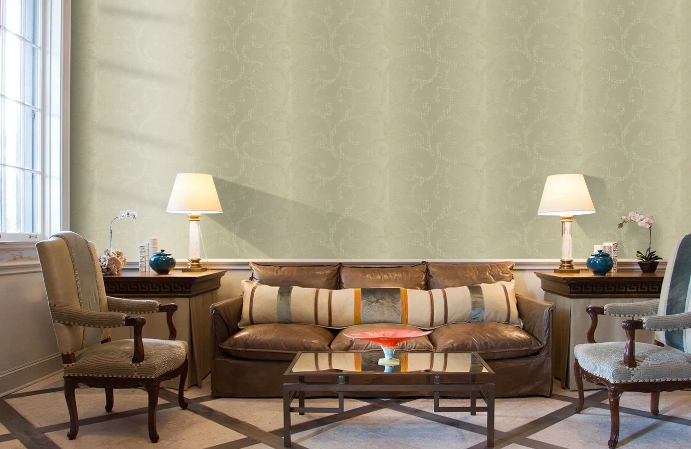 Обои HMY57601 фото в интерьере кабинета