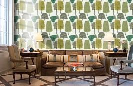 Обои 111083 фото в интерьере кабинета превью