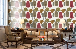 Обои 111085 фото в интерьере кабинета превью