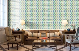 Обои 111121 фото в интерьере кабинета превью