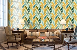 Обои 112205 фото в интерьере кабинета превью