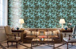 Обои 1985-4 фото в интерьере кабинета превью