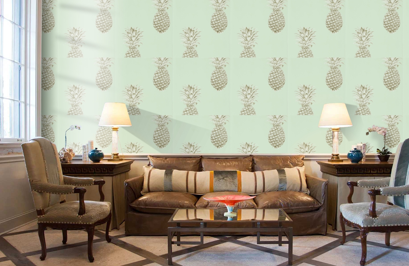 Обои 216325 фото в интерьере кабинета