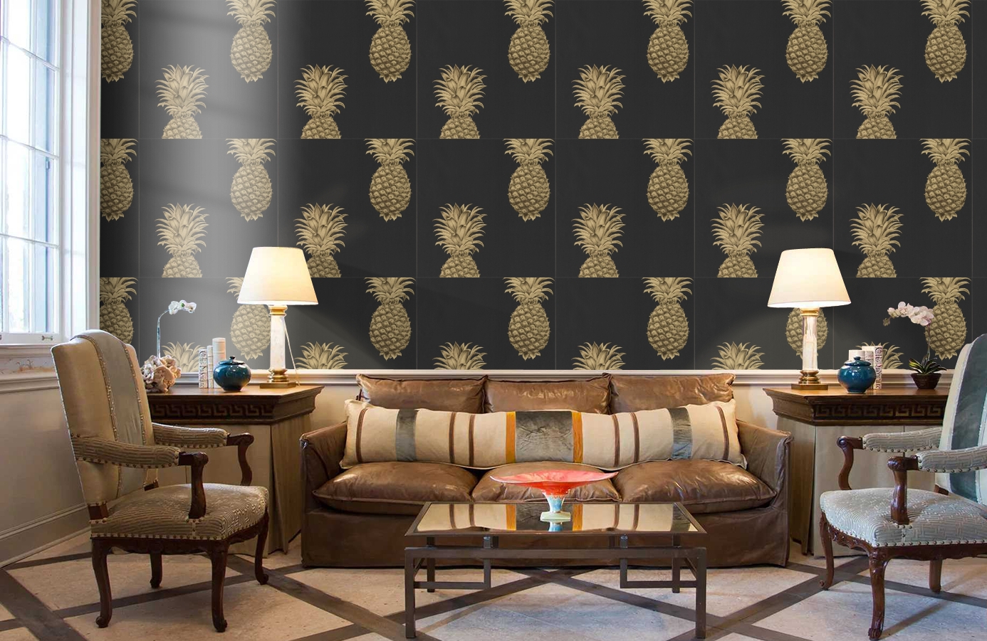 Обои 216326 фото в интерьере кабинета