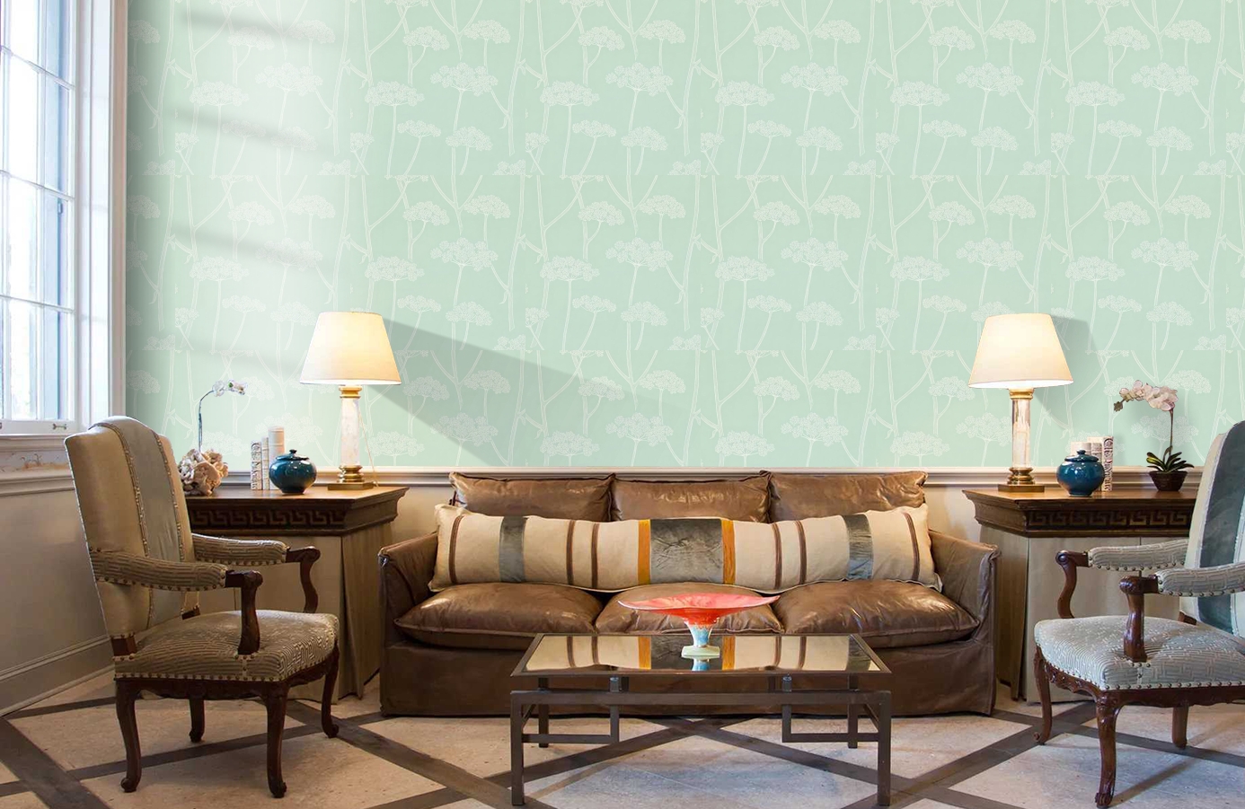 Обои DCFL211647 фото в интерьере кабинета