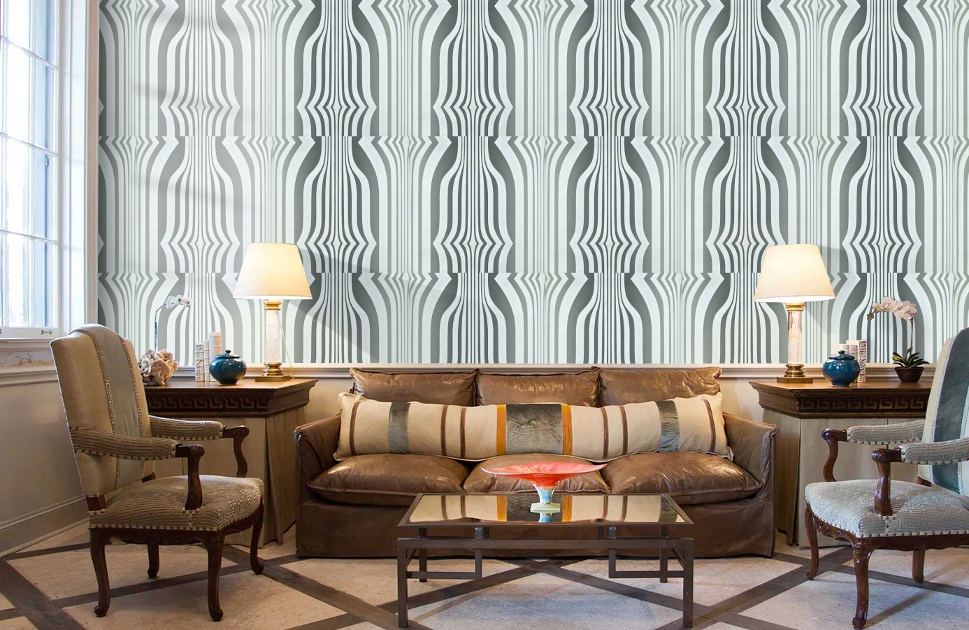 Обои DVIWCO105 фото в интерьере кабинета