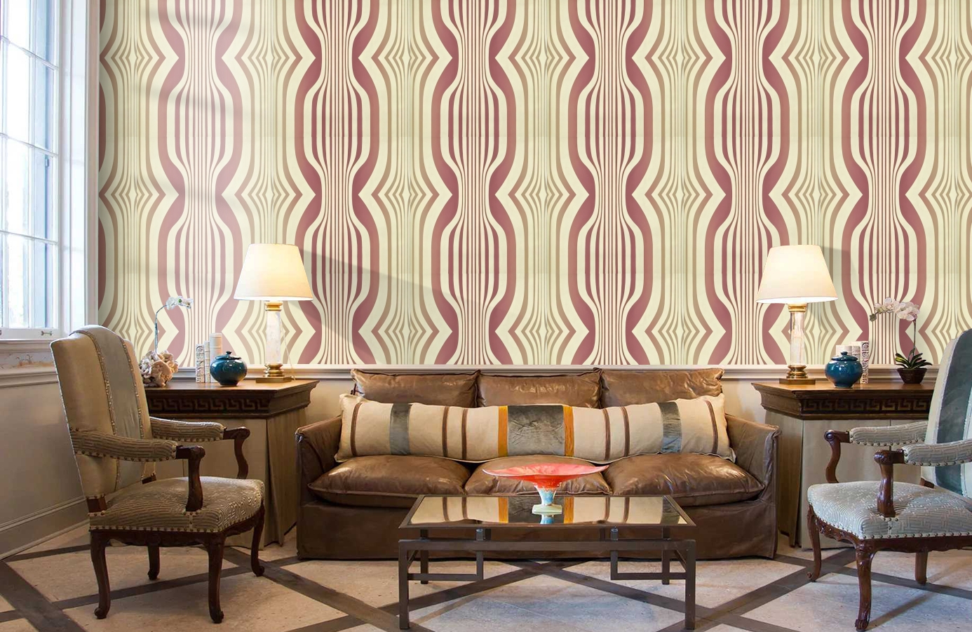 Обои DVIWCO107 фото в интерьере кабинета