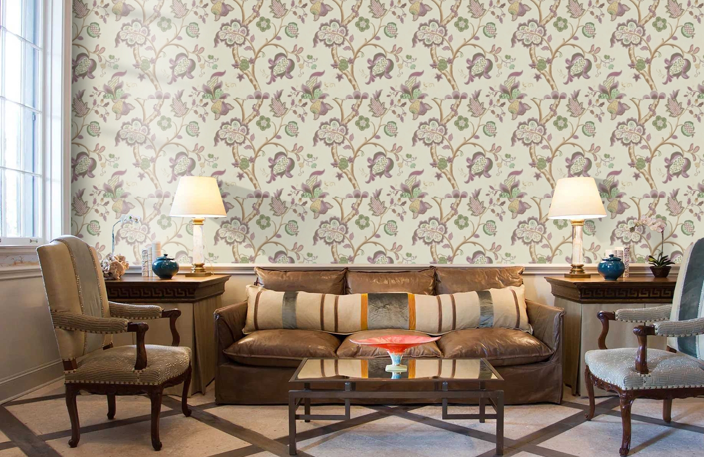 Обои DVIWRO106 фото в интерьере кабинета