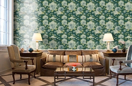 Обои GN80006 фото в интерьере кабинета превью