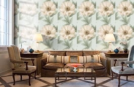 Обои HT70002 фото в интерьере кабинета превью