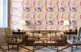 Обои TR20501 фото в интерьере кабинета превью